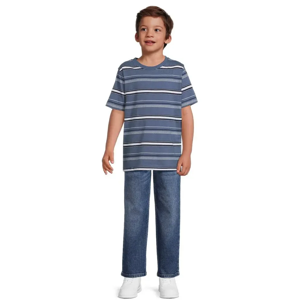 Wonder Nation Boys Dark Wash Blue Relaxed Slim Fit Denim Jeans Kids Youth Size 8
